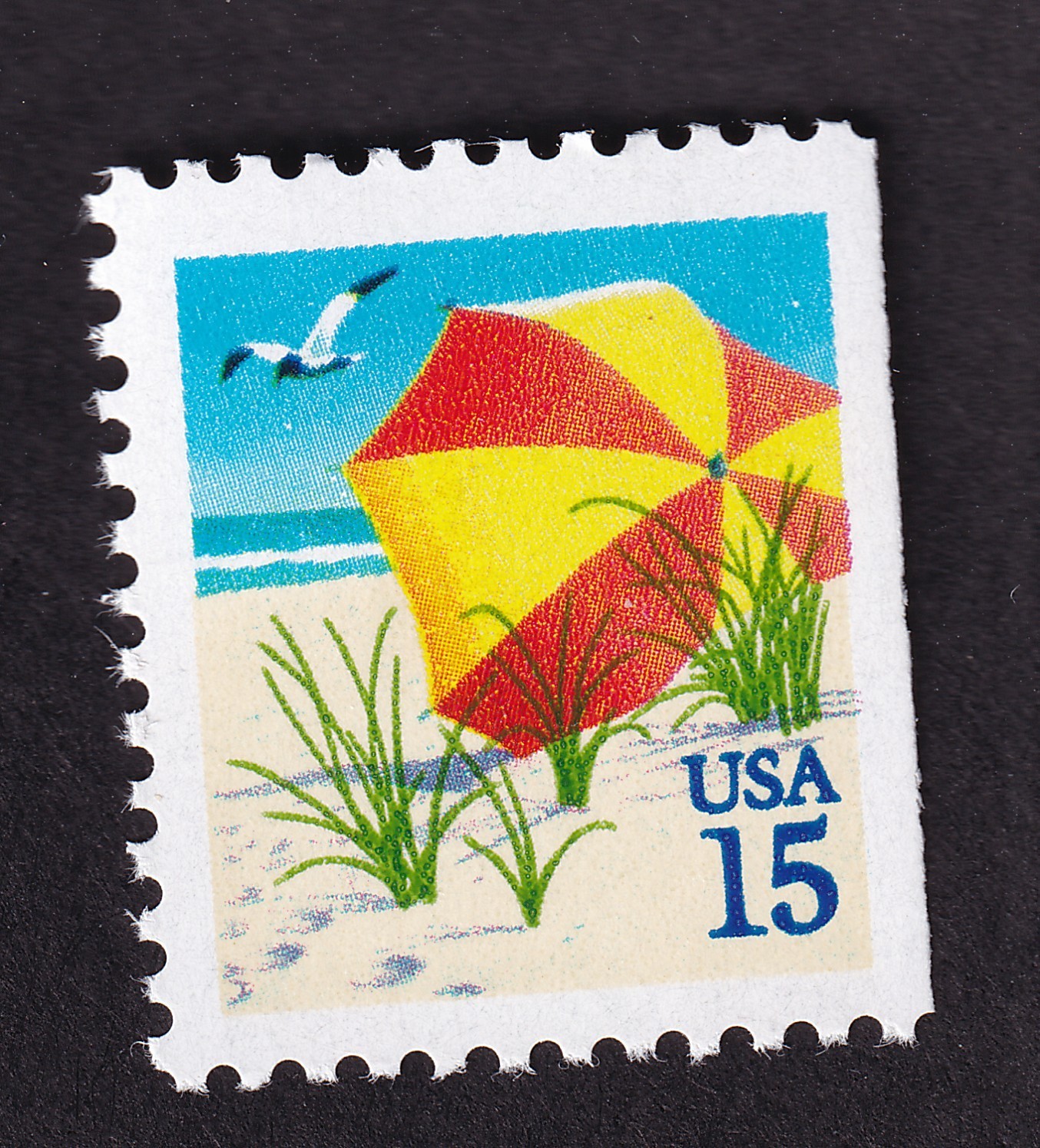 Scott #2443 Beach Umbrella Booklet Single Stamp - MNH