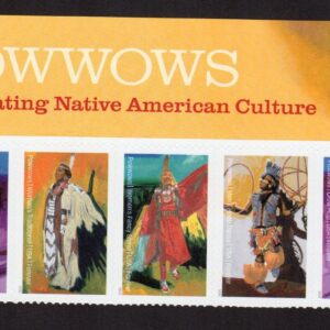 Scott #5978-5981a PowWows Native American Culture Title Block 5 Stamps - MNH