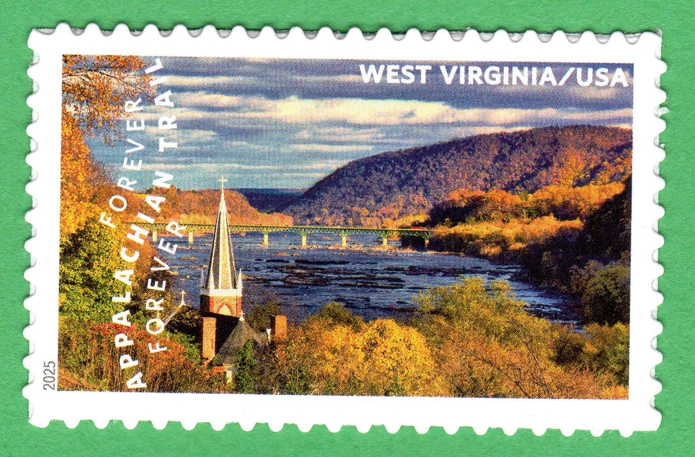 Scott #5960i Appalachian Trail West Virginia Single Forever Stamps - MNH