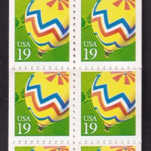Scott #BK187 (2530a) 19¢ Hot Air Balloons Booklet of 20 Stamps - MNH P#2222
