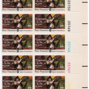 Scott #1562 Contributors to the Cause Plate Block of 10 Stamps - MNH Right