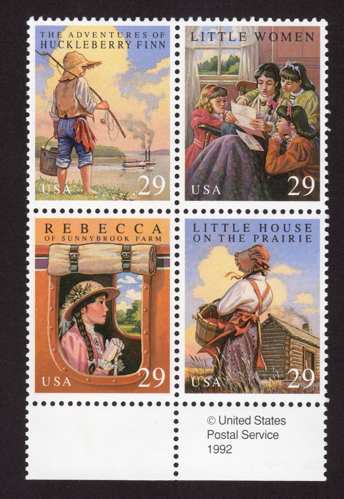 Scott #2788a (2785-88) Classic Children's Books Block of 4 Stamps - MNH w/Copy