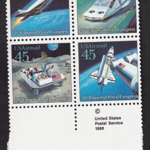 Scott #c122-c125a Futuristic Mail Delivery Block of 4 Stamps - MNH w/copyright