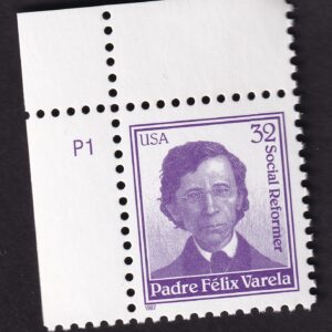 Scott #3166 Padre Felix Varela Plate # Single Stamp - MNH UL
