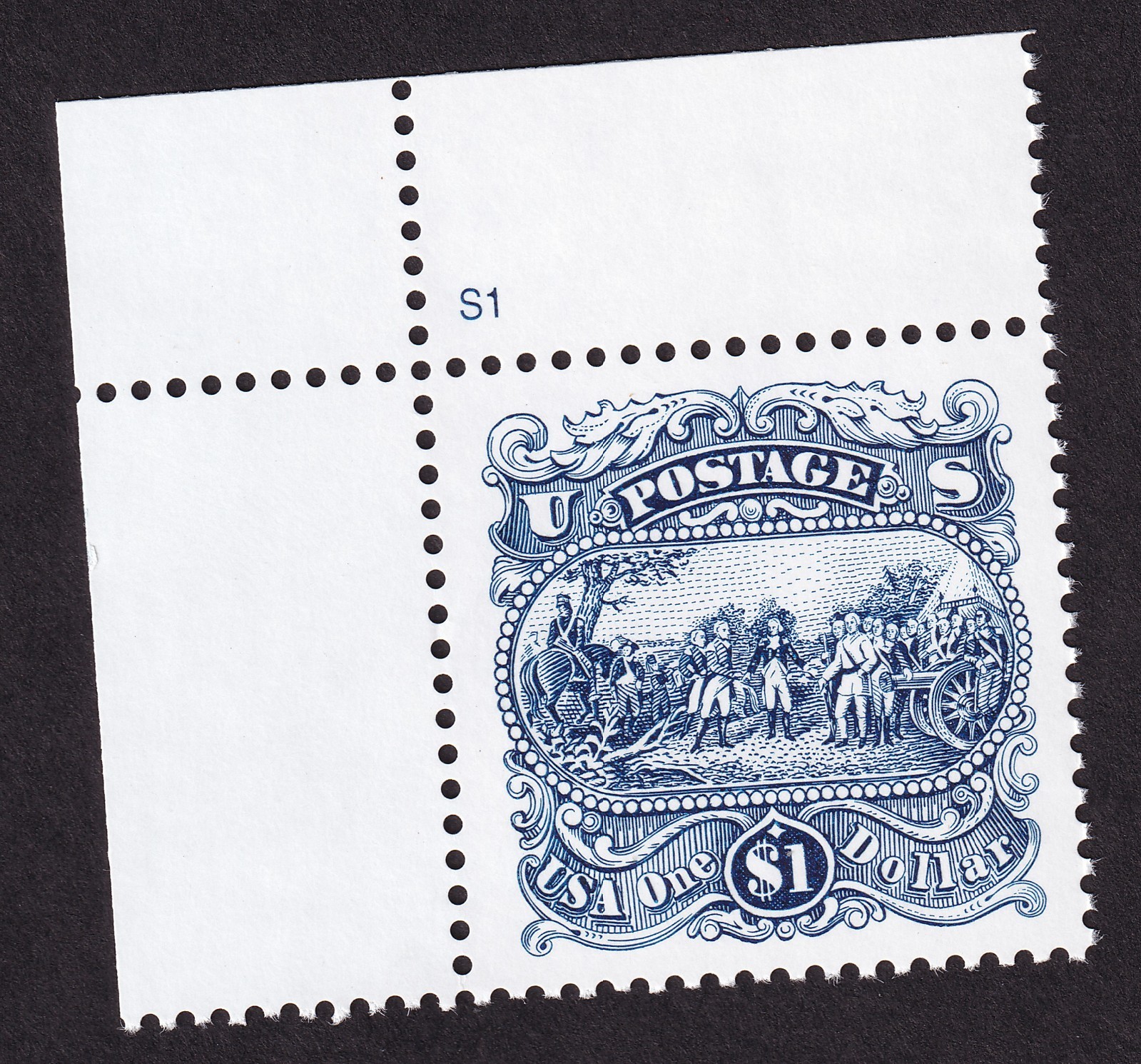 Scott #2590 Saratoga (Benedict Arnold) Plate # Singe Stamp - MNH P#S1 UL