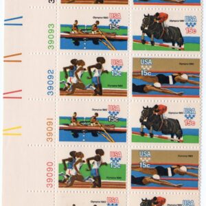 Scott #1794a (1791-1794) Olympics 1980 Plate Block of 12 Stamps - MNH