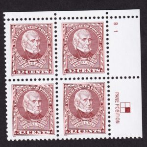 Scott #2587 James K. Polk Plate Block Of 4 Stamps - MNH P#B1 UR