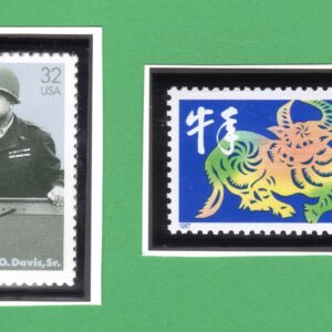 Scott #3120-3121 New Year Ox & Benjamin Davis, Sr. Single Stamp - MNH