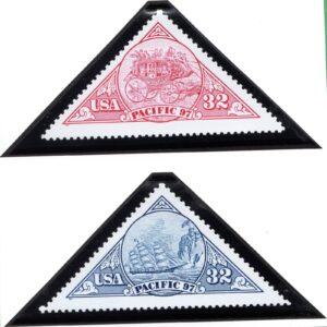 Scott #3131a (3130-31) Pacific 97 Stagecoach Ship Pair of Stamps - MNH