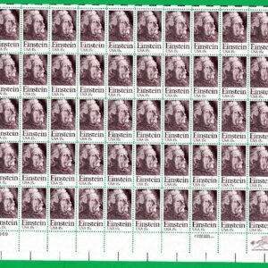 Scott #1774 Albert Einstein Sheet of 50 Stamps - MNH P#38969 LL