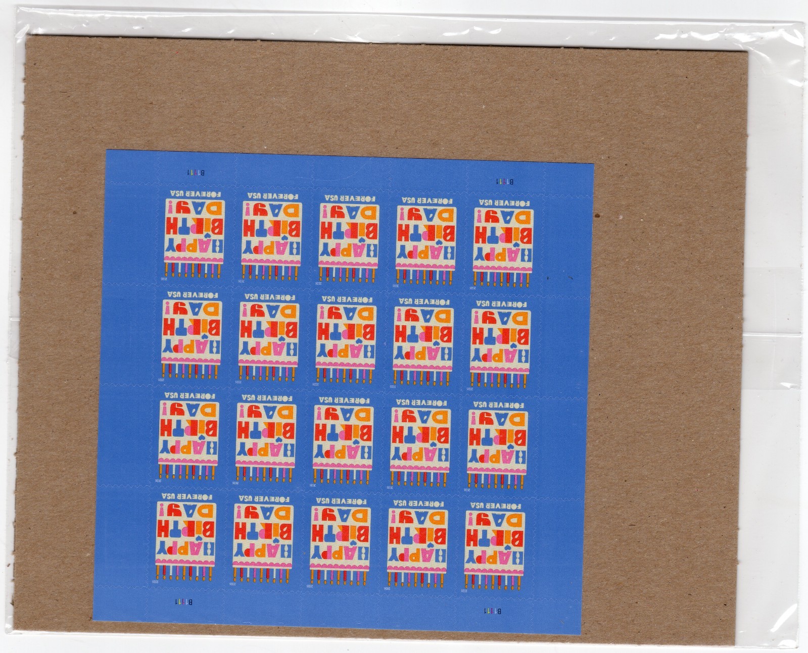 Scott #6069 Happy Birthday Sheet of 20 Forever Stamps - Sealed