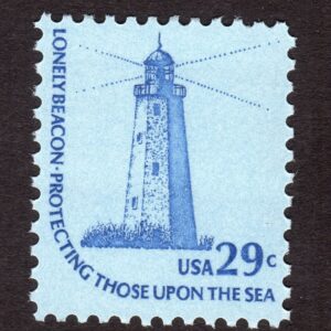 Scott #1605 Sandy Hook Lighthouse Single Stamp - MNH