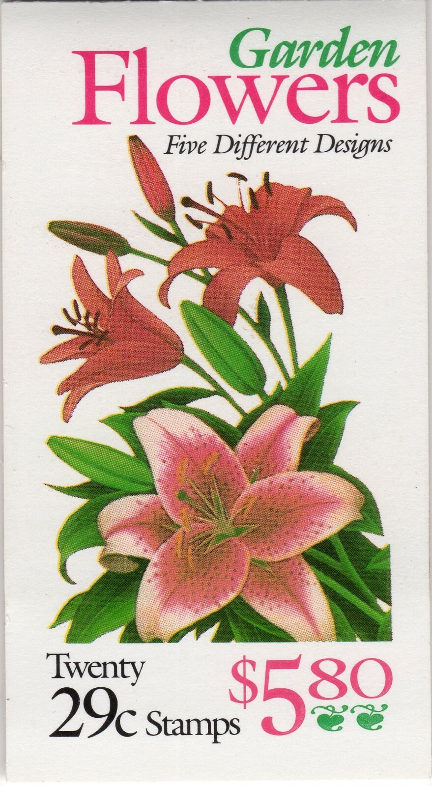 Scott #BK215 (2833a) - Garden Flowers Booklet of 20 Stamps - MNH
