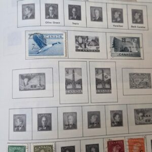 Stamp Canada 1949-52 #284-289,291-292,316,320 Official O16-O17,O19-O20 used