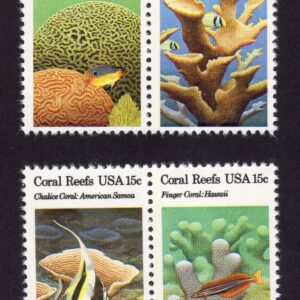 Scott #1830a (1827-30) Coral Reef Set of 4 Stamps - MNH (2 horizontal strips)