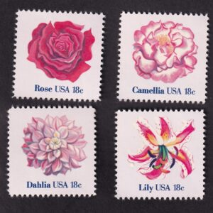Scott #1879a (1876-79) Flowers Set of 4 Stamps - MNH