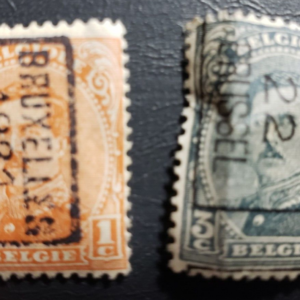 Stamp Europe Belgium Albert I 1915-1920 precancel in 1949