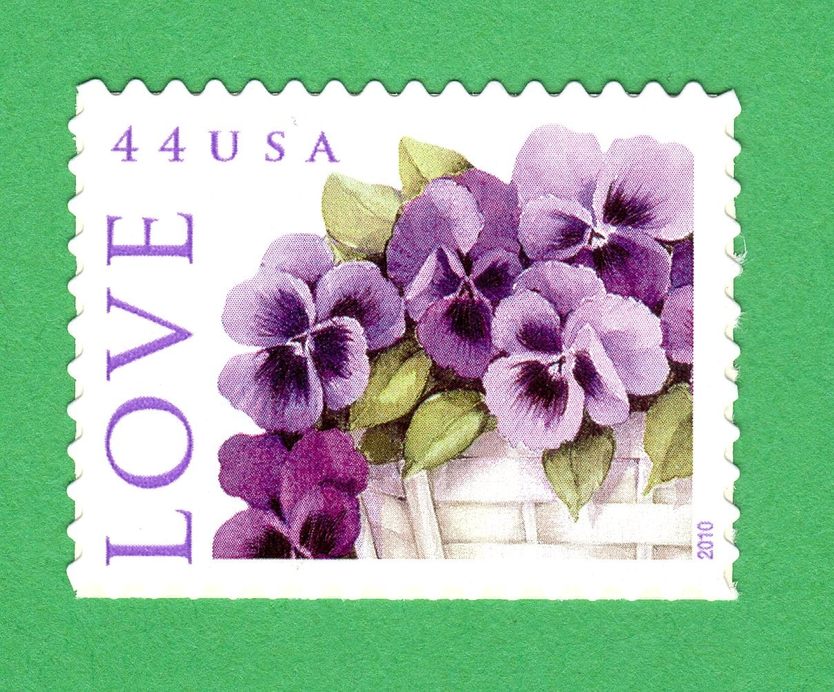 Scott #4450 44¢ Love Pansies Single Stamp - MNH GENUINE