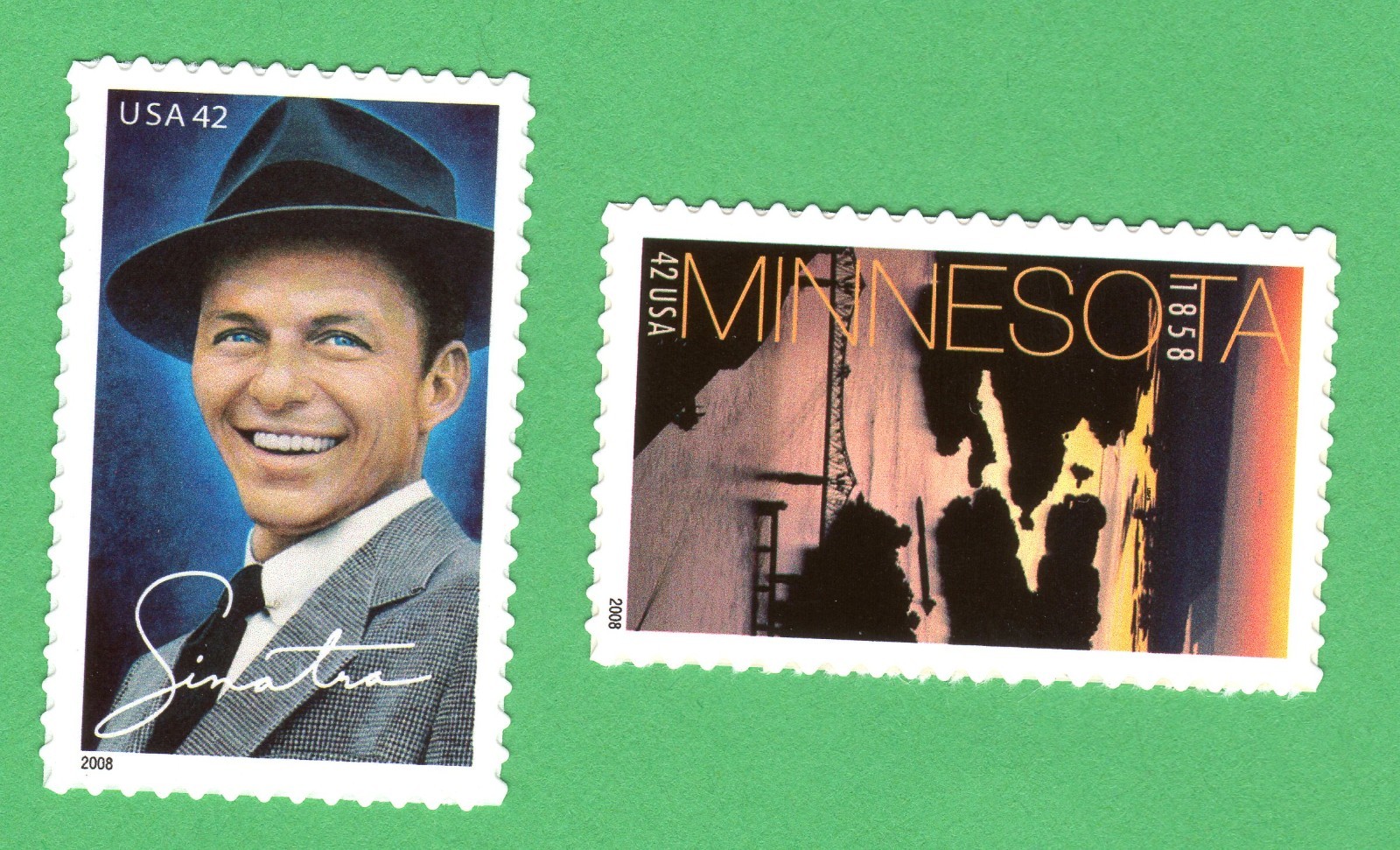 Scott #4265-4266 Frank Sinatra & Minnesota Single Stamps - MNH