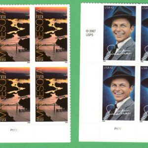 Scott #4265 FRANK SINATRA & Minnesota Plate Block of 4 Stamps - MNH LL