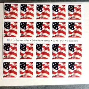 Scott #3635a Flag Booklet of 20 Stamps - Sealed White