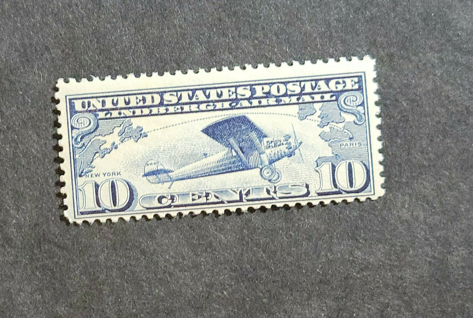 Scott #c10 Airmail Lindbergh Single Stamp - MNH