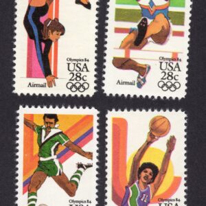 Scott #c101-c104 Summer Olympics Airmail Set of 4 Single Stamps - MNH