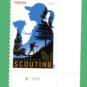Scott #4691 Girl Scouting Plate # Single Stamp - MNH LR