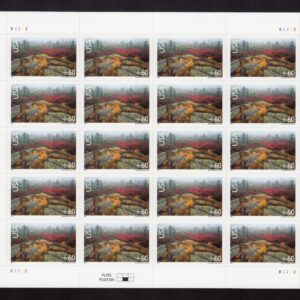 Scott #c138a Acadia National Park Airmail Sheet of 20 Stamps - MNH P#B2222