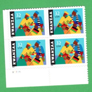 Scott #3175 Kwanzaa Plate Block of 4 Stamps - MNH LL