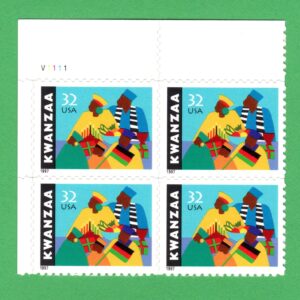 Scott #3175 Kwanzaa Plate Block of 4 Stamps - MNH UL