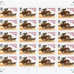 Scott #2754 Cherokee Strip Land Run Sheet of 20 29¢ Stamps - MNH