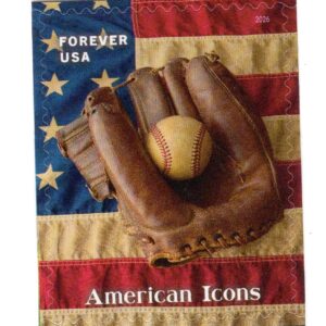 Scott #6106 American Icons Lauren Jackie Robinson Glove Single Forever Stamp MNH
