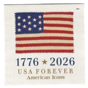 Scott #6106 American Icons Ralph Lauren 1776 Flag Single Forever Stamp - MNH