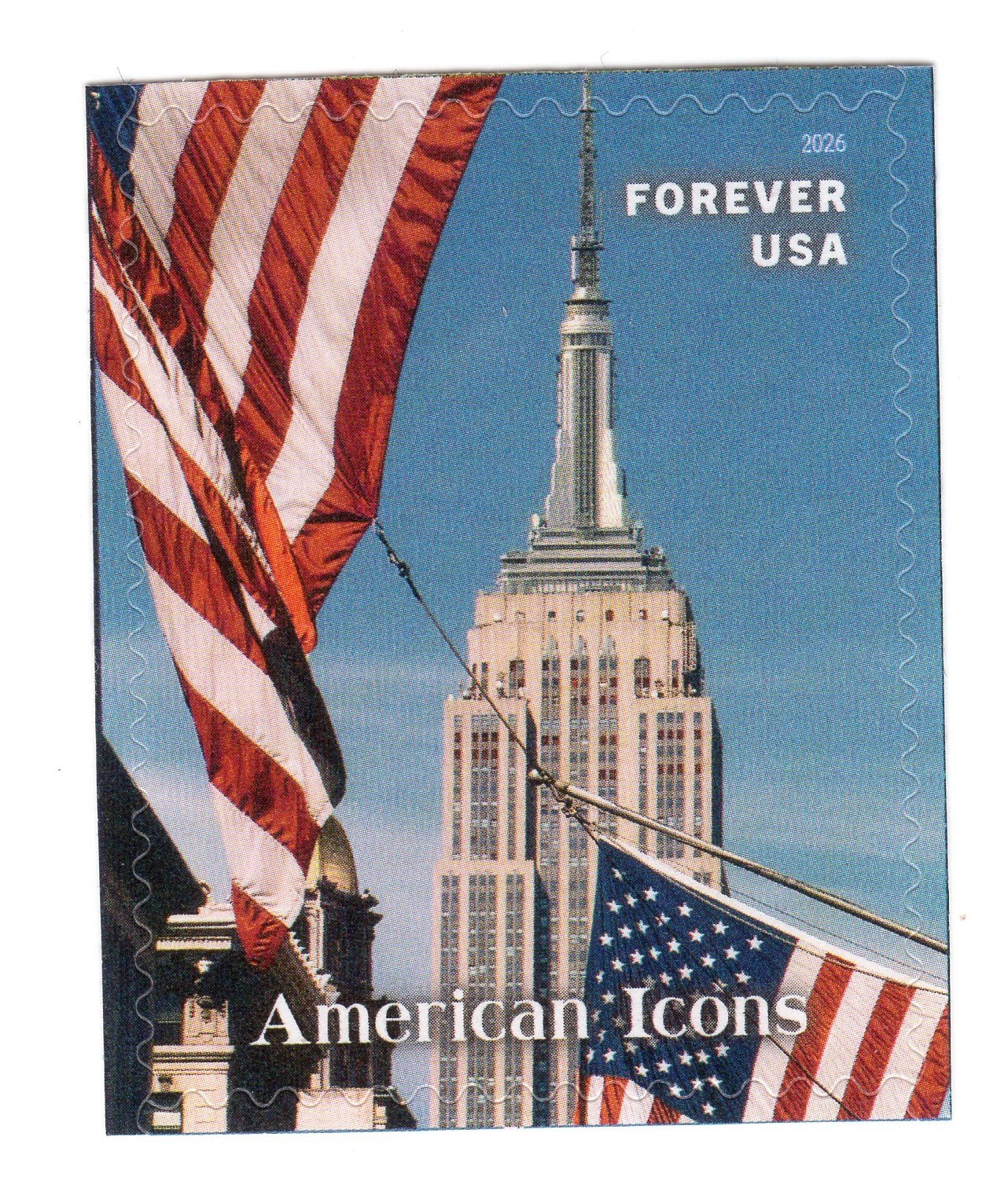Scott #6106 American Icons Flag Empire State Building Single Forever Stamp - MNH