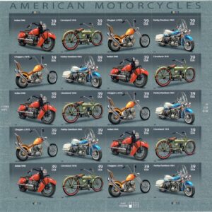 Scott #4088a (4085-88) American Motorcycles Sheet of 20 Stamps - MNH