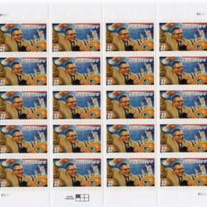 Scott #3147 Vince Lombardi (Green Bay Packers) Full Sheet of 20 Stamps - MNH