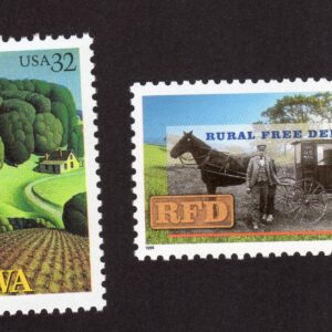 Scott #3088 & 3090 Iowa & Rural Free Delivery Single Stamps - MNH