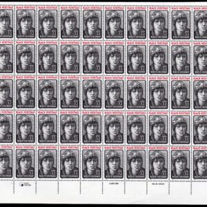 Scott #2956 Bessie Coleman Sheet of 50 Stamps - MNH P#1 Bottom