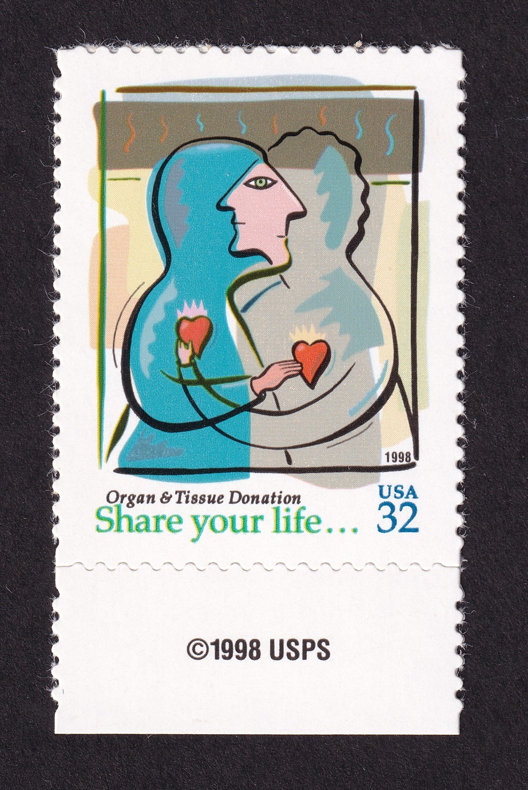 Scott #3227 Share Your Life... Organ & Tissue Donor Single Stamp MNH w/Copyright