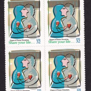 Scott #3227 Organ Donor Block of 4 Stamps - MNH