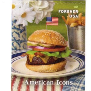Scott #6106 American Icons Hamburger (5) Five Forever Stamps - MNH