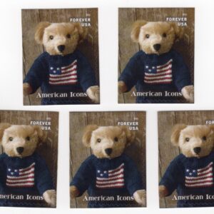 Scott #6106 American Icons Teddy Bear Flag Sweater (5) Five Forever Stamps - MNH