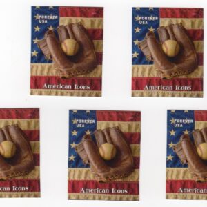 Scott #6106 American Icons Jackie Robinson Glove (5) Five Forever Stamps - MNH