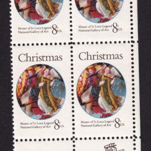 Scott #1471 St. Lucy Violin Dancing Zip Block of 4 Stamps - MNH