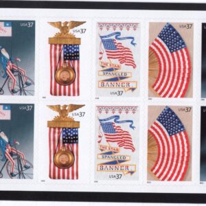 Scott #3780b Old Glory Sheet of 10 Stamps - MNH Backing #1