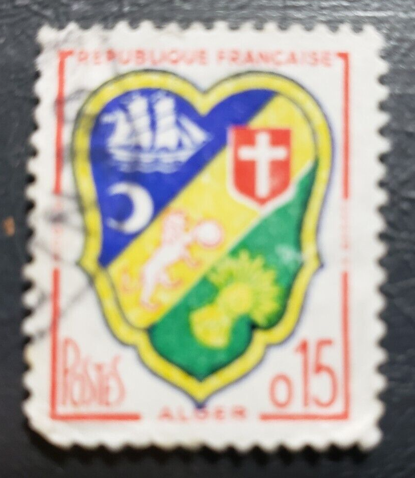 Stamp Europe France Arms of Algiers 1960 15c A318