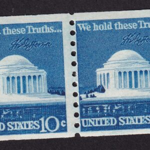 Scott #1520 Jefferson Memorial and Signature Pair of Stamps - MNH