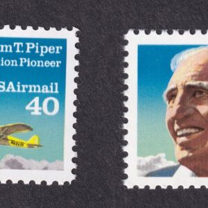 Scott #c129 & c132 William T. Piper Single Airmail Stamp - MNH