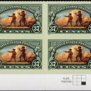 Scott #3854 Lewis & Clark Expedition Plate Block of 8 Stamps - MNH